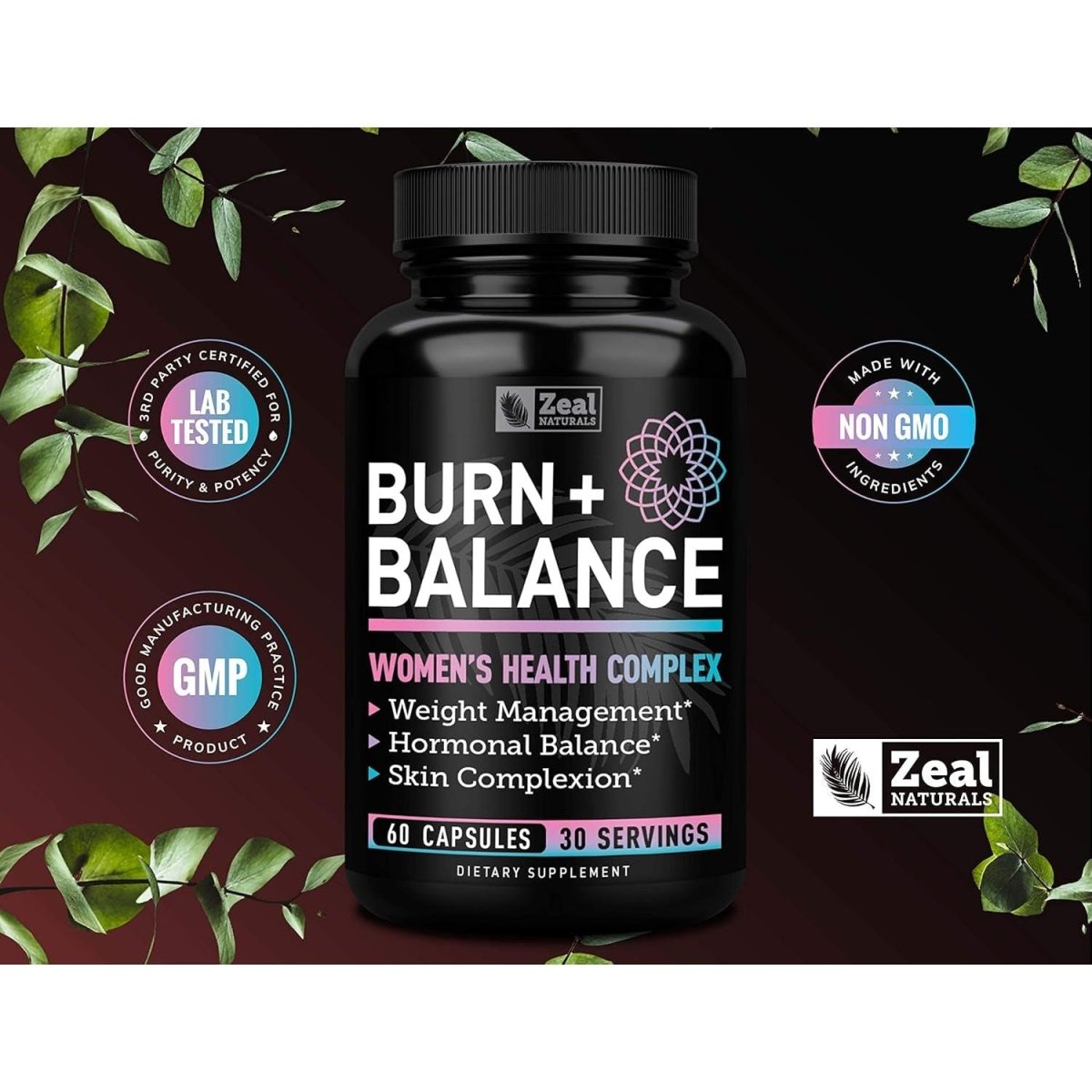 Zeal Naturals Weight Loss Support for Women + Daily Balance Vitmains Premium Diet Support Pills for Women and Hormone Support - Suppviv