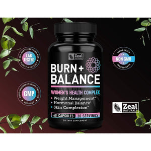 Zeal Naturals Weight Loss Support for Women + Daily Balance Vitmains Premium Diet Support Pills for Women and Hormone Support - Suppviv