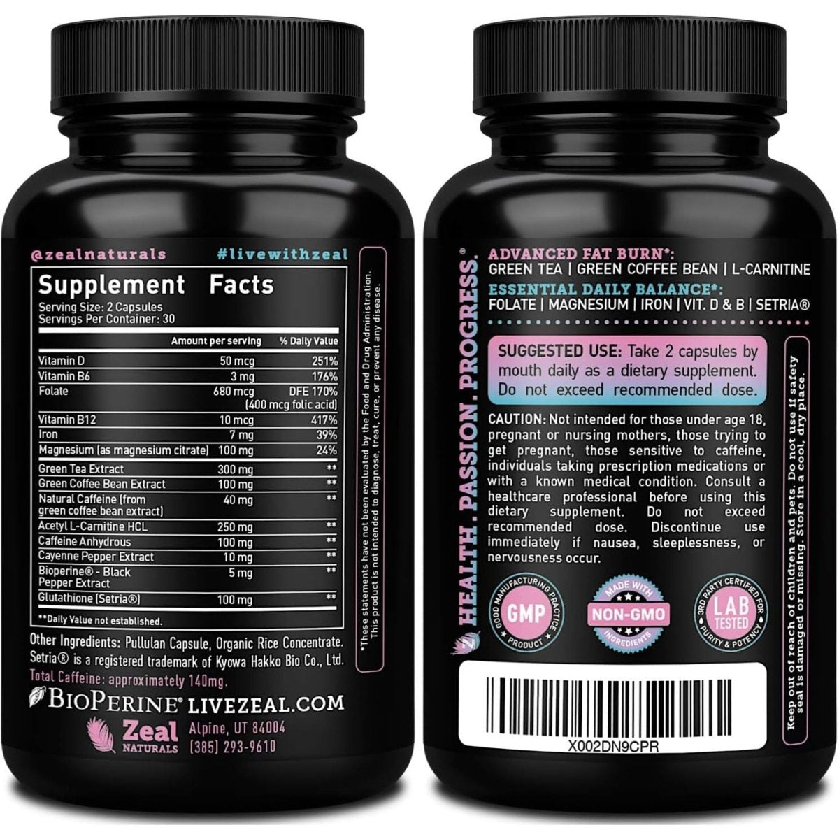 Zeal Naturals Weight Loss Support for Women + Daily Balance Vitmains Premium Diet Support Pills for Women and Hormone Support - Suppviv