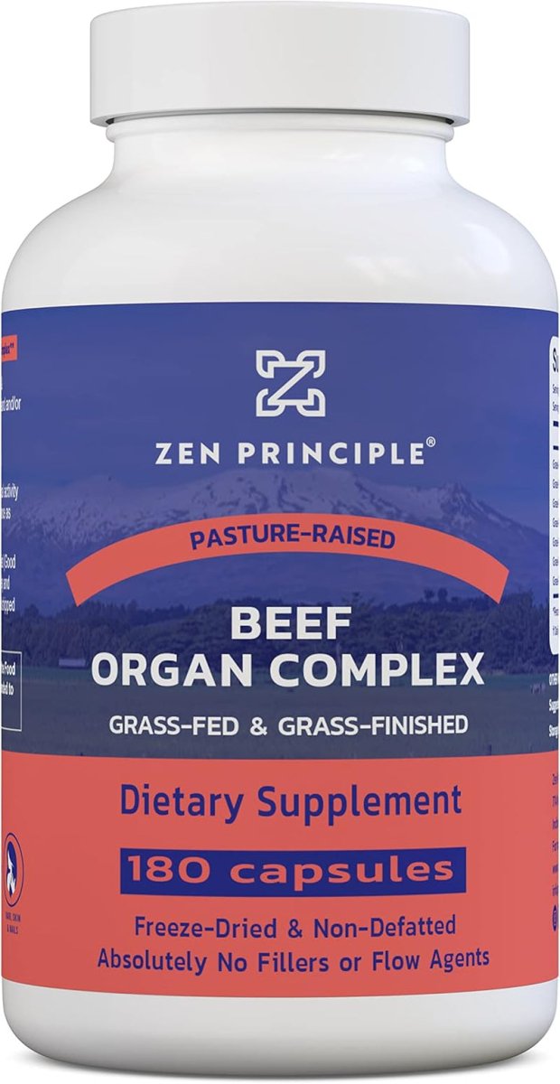 Zen Principle Grass Fed Beef Organs - Beef Organ Supplements - Suppviv